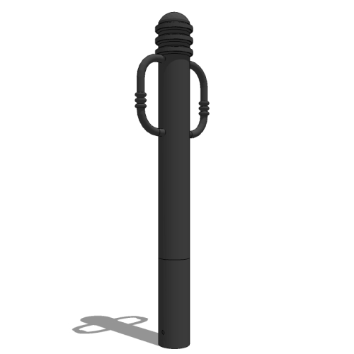 CAD Drawings BIM Models Reliance Foundry Co. Ltd. R-7903 Bike Parking Bollard